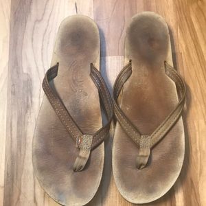 Thin Strap Rainbow Flip Flops